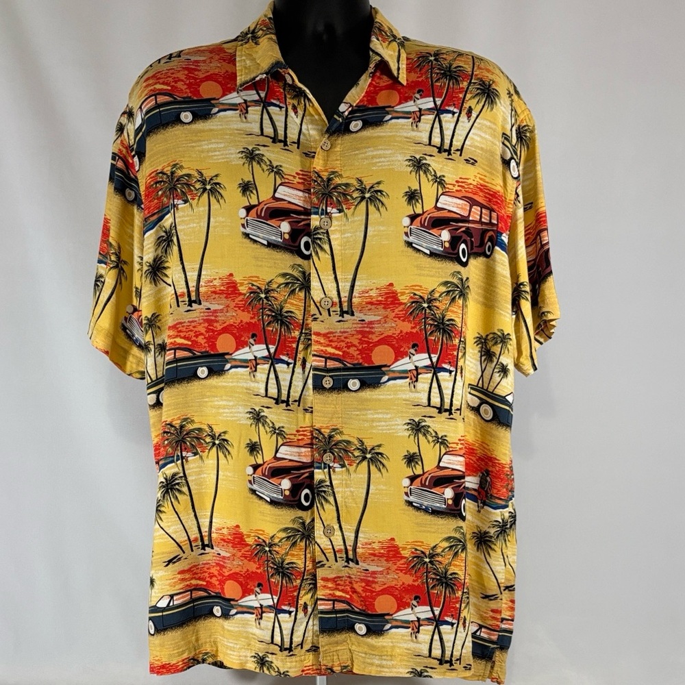The Spirit of Adventure Hawaiian Road Trip Classic Car Surf Shirt